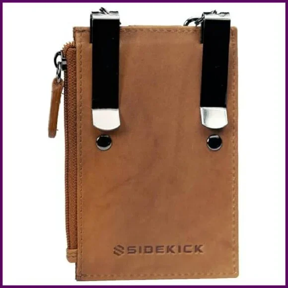 RFID Blocking Boot Wallet with Security Chain & Zipper Lock - Genuine Leather